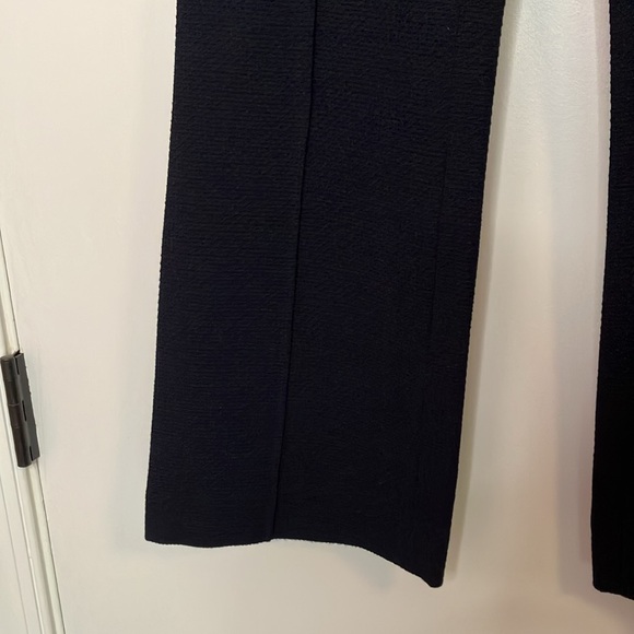 Ann Mashburn navy wool pull on cropped pants - Picture 4 of 11